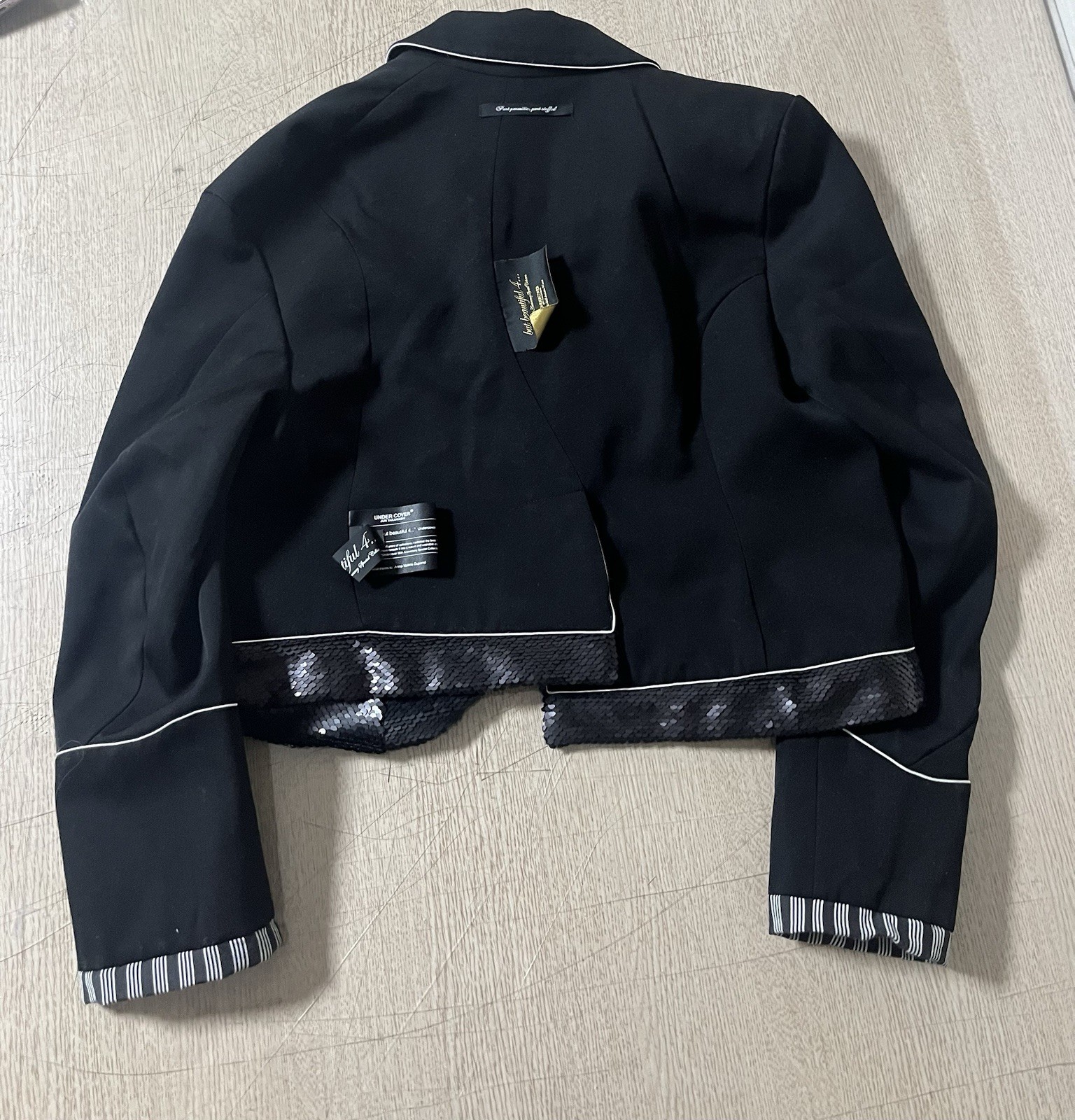 1 Undercover aw25 But Beautiful sequin assymetric blazer jacket image 5