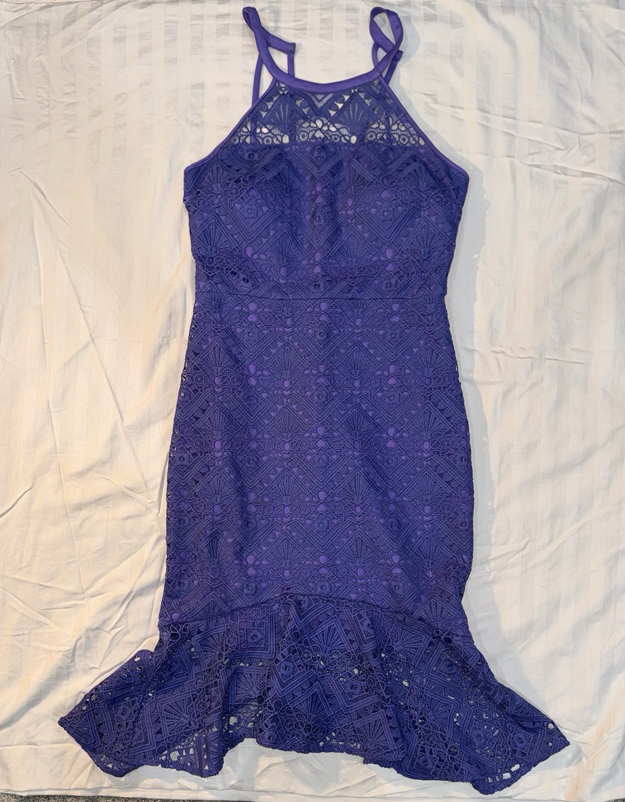 GUESS Women's Sleeveless mermaid ￼Dress. Purple /Size 8 ￼