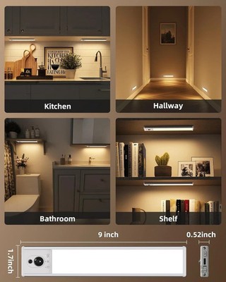 Dimmable Under Cabinet Lights 5-Pack