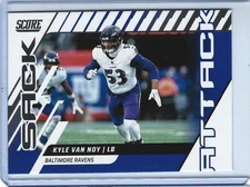 2025 Panini Score Kyle Van Noy Sack Attack Insert Card 🏈Baltimore Ravens🏈