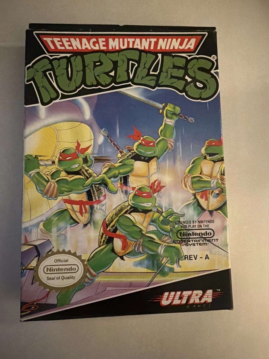 Jeu NES Les Tortues Ninja (Teenage Mutant Hero Turtles) Version PAL, En Bon état Avec Boîte