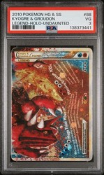 Kyogre & Groudon LEGEND (Bottom) 88/90 Undaunted Holo Ultra Rare