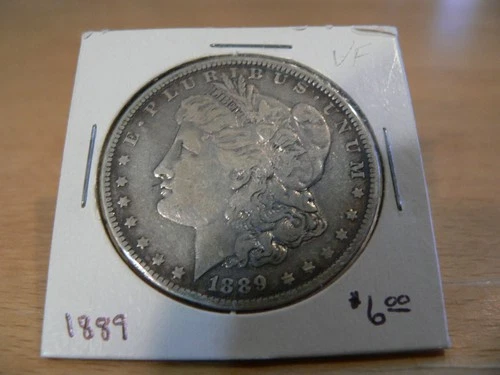 1889 P Morgan 90% Silver Dollar VF Fine Philadelphia Mint