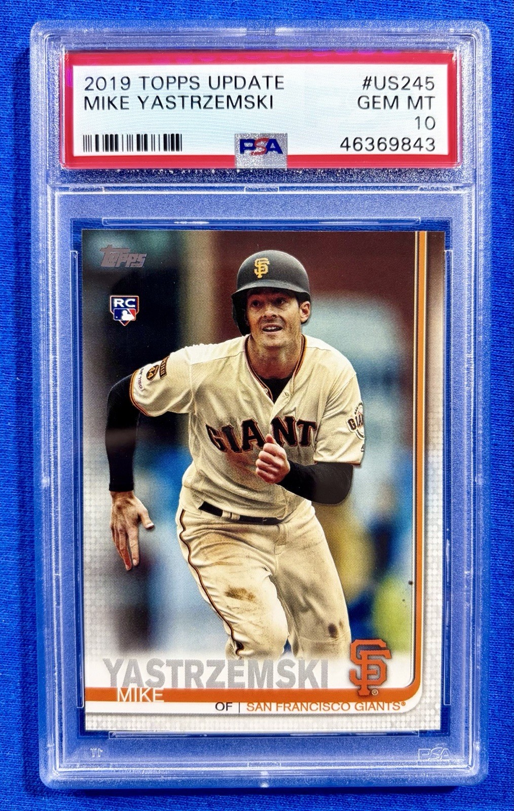2019 Topps Update #US245 Mike Yastrzemski PSA 10 GEM MINT Braves GIANTS