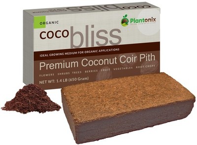 Coco Coir Brick (650Gms) - Organic Coco Coir for Plants & Gardening - Omri-Liste