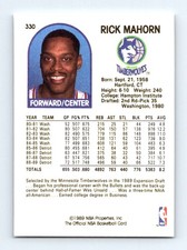 #330 1989-90 Hoops } Rick Mahorn Minnesota Timberwolves