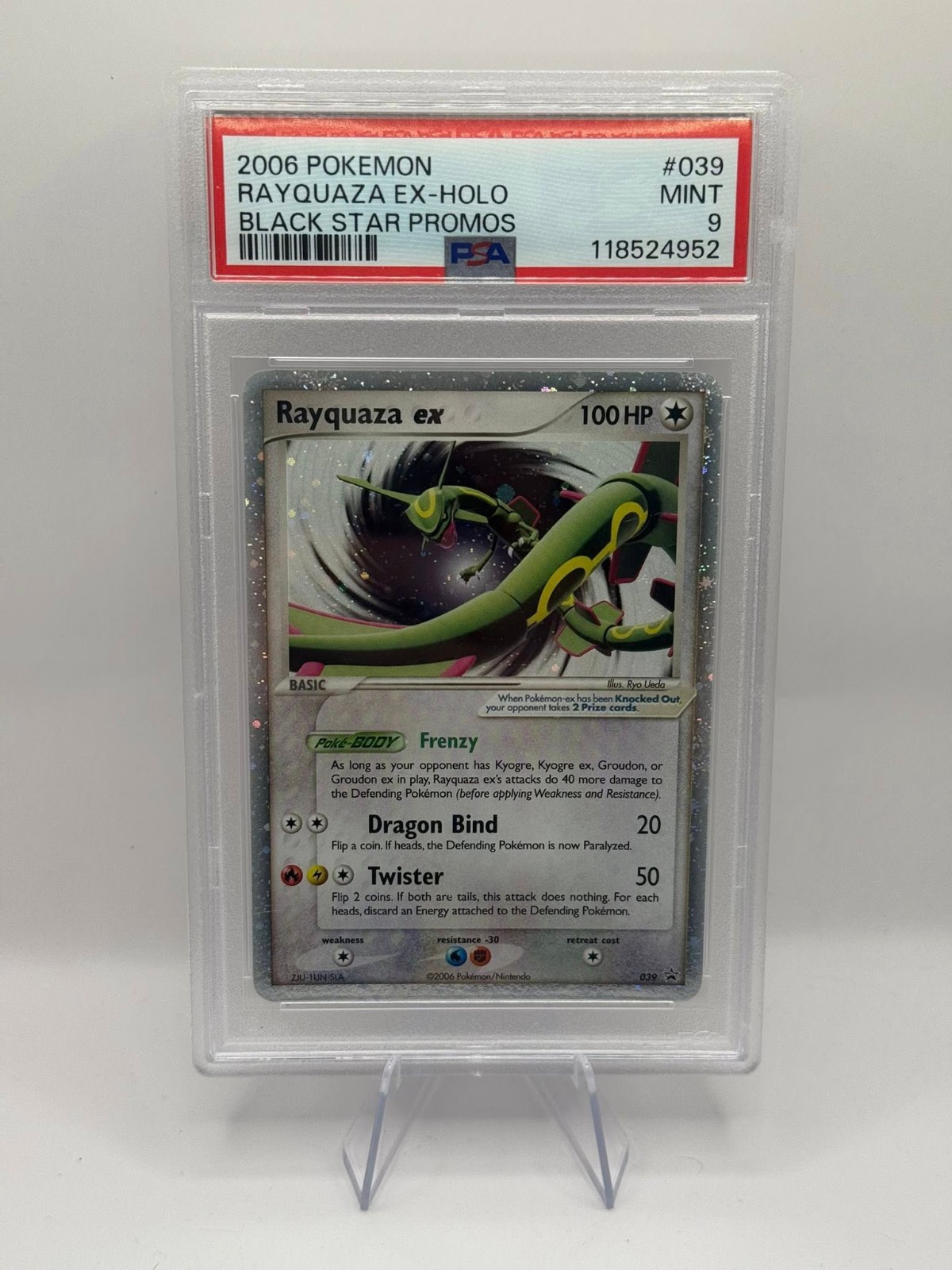 POKEMON RAYQUAZA EX BLACK STAR PROMO HOLO 039 PSA 9 MINT INVEST