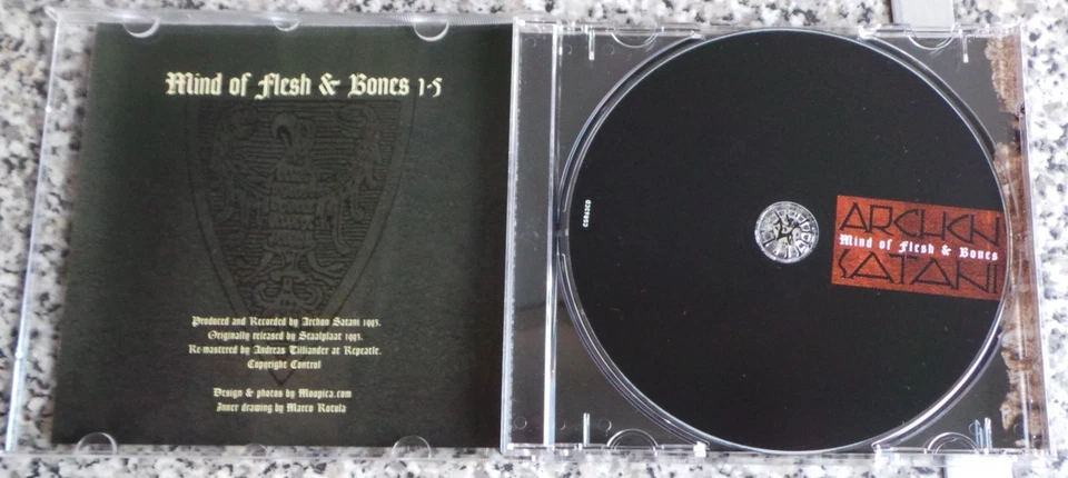 Archon Satani Mind Of Flesh & Bones CD Cold Spring 2006 Dark Ambient industrial - Image 2 of 2