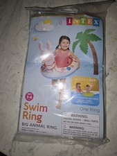 Float  The Wet Set Kid Big Animal Ring 32" x 23" Float Inflatable Dinosaur