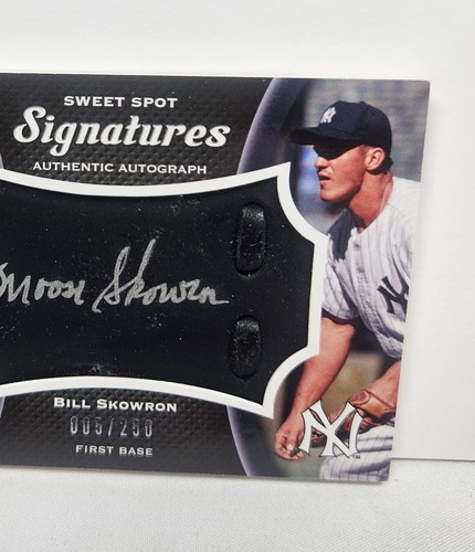 Bill Moose Skowron Signed 2008 Upper Deck Sweet Spot Signatures Card 005/250 - Picture 3 of 13