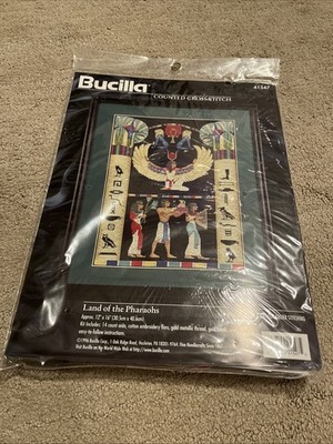 LAND OF THE PHARAOHS CROSS STITCH KIT - BUCILLA #41547
