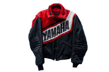 Women's Vintage Yamaha Racing Jacket Red Black Moto Size M