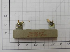 Acme 36012781 .27 Ohm 10% 20 Watt Wirewound Cement Power Resistor - Used (1)