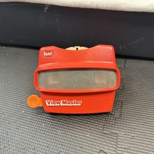 Vintage View-Master GAF Red 3D Viewer Toy W 1977 Children's Zoo Reel USA Made