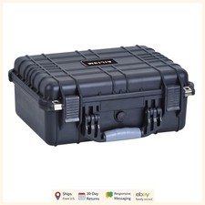 Durable Hard Case for Cameras, Drones, and Equipment with Shock Absorption Foam