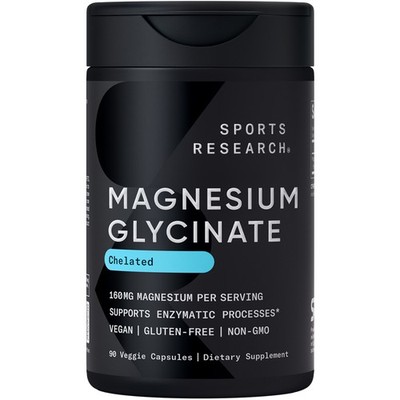 High Absorption Magnesium Glycinate 160mg Relaxation Muscle Nerve Support 90 pcs