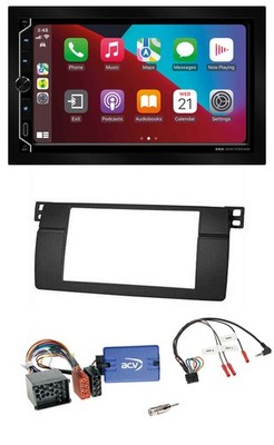 ESX 2DIN DAB USB Steering Wheel Bluetooth Car Stereo For BMW 3 Series E46 00-06 Pro