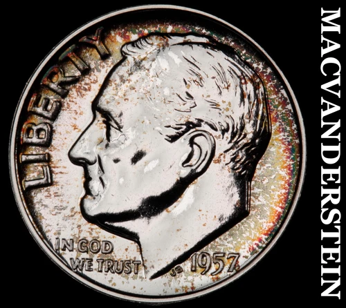 1957 Roosevelt Dime- Silver- Choice Gem Proof Luster #J2471