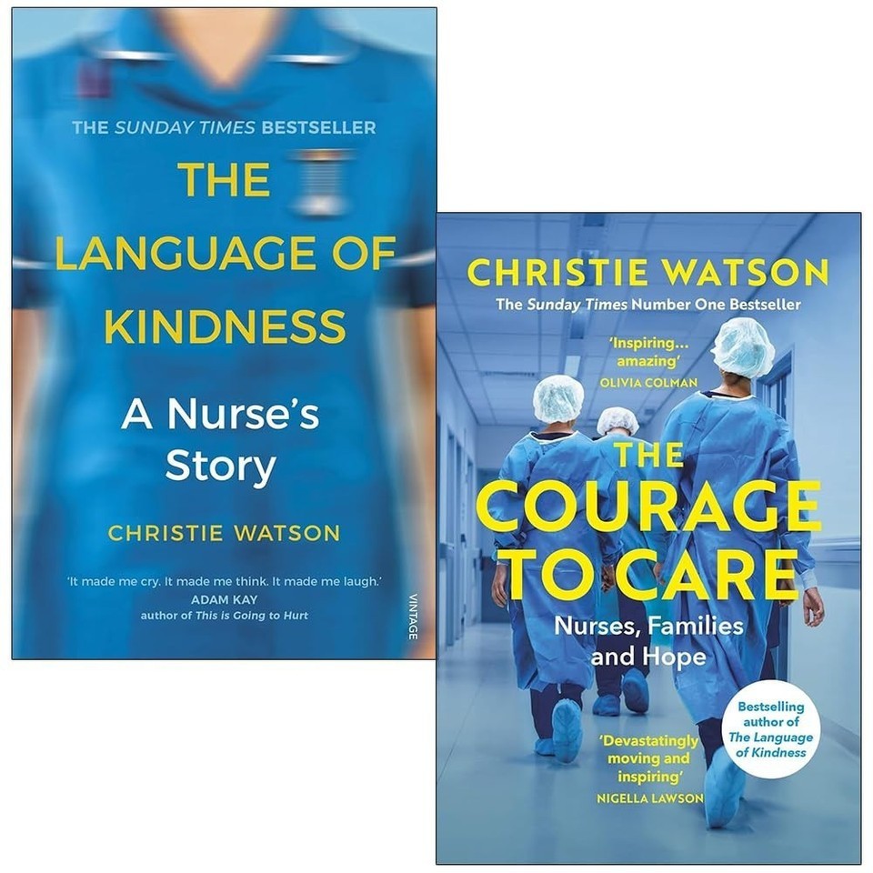 Christie Watson Collection 2 Books Set The Language of Kindness &Courage to Care