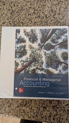 Financial & Managerial Accounting, 19th Edition - Complete