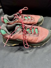 Merrell Moab Speed Women's Hiking Shoes Size 7 Burlwood Mauve Seafoam Vibram J06