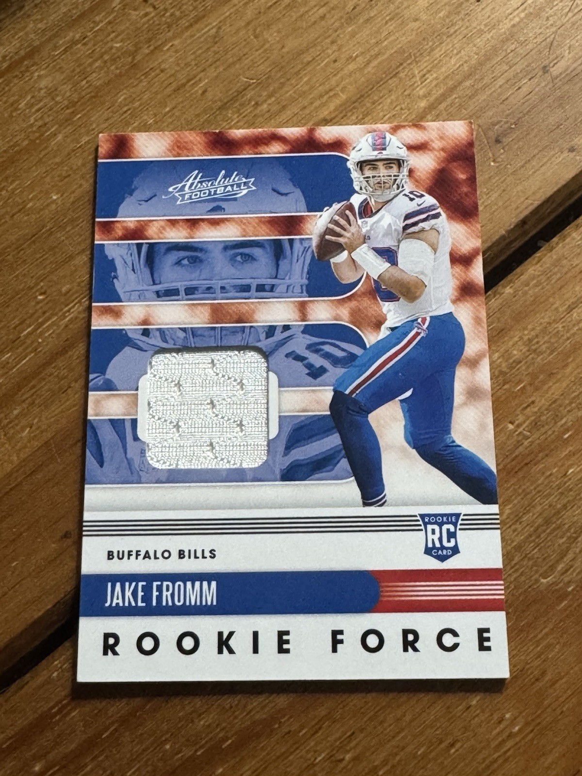2020 Panini Absolute Jake Fromm #5 Rookie Force White Jersey Relic RC Mint