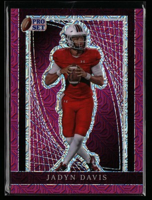 Jadyn Davis 2024 Pro Set Metal #67 Crystal Pink #/5 Michigan Wolverines