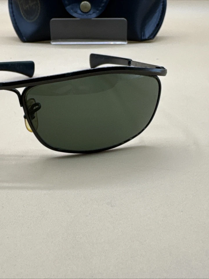 Vintage B&L Ray Ban USA Olympian W0646 Black Frame Sunglasses With Case - Image 4 of 4