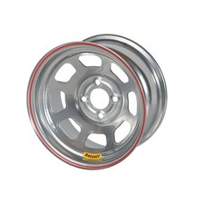 Bassett 50sh45s 15x10 D-hole Lite 4x100 Mm 4.5 In Bs Silver Wheel