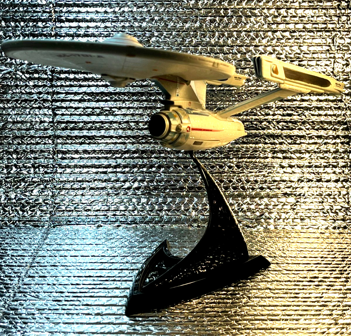 STAR TREK ART ASYLUM LEGENDS ENTERPRISE 1701 A - COMPLETE AND WORKING