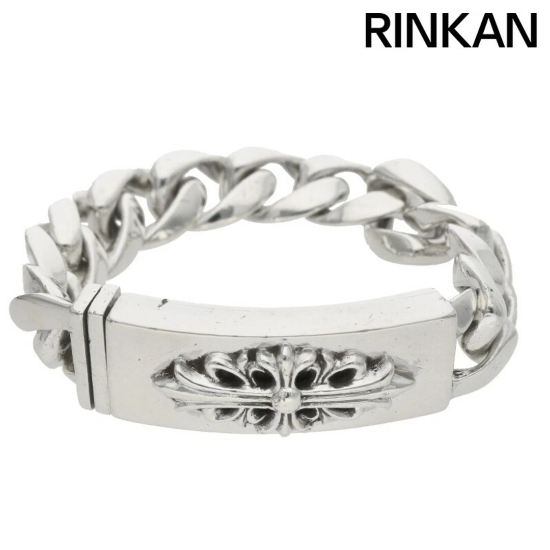 CHROME HEARTS Bracciale Uomo Cromo Cuori ID Floreale CRS Croce Classico Argento 11LINK Usat