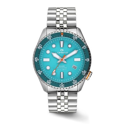 Lorenz Shark 5 - Automatik Herrenuhr Stahl Blau 200m (30255EE)