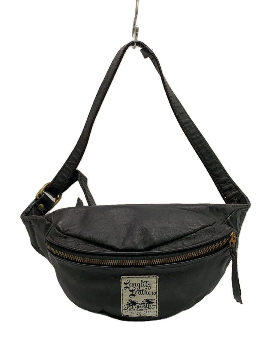LANGLITZ LEATHERS waist bag leather Black plain Used | eBay LANGLITZ LEATHERS waist bag leather Black plain Used | eBay