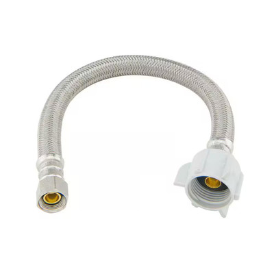 3/8 In. Compression X 7/8 In. Ballcock Nut X 12 In. Braided Polymer Toilet Suppl