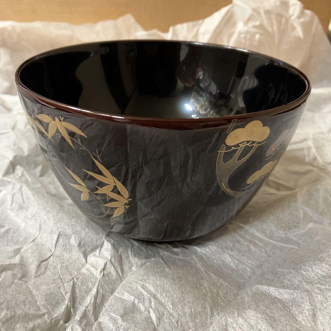 Japan Echizen Lacquerware Couple Bowls Traditional Japanese Dinnerware Set