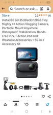Insta360 GO 3S Black 128GB  Quick Reader Accessories  50-in-1Acces Kit case