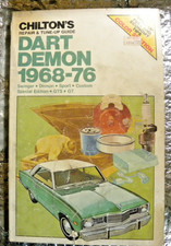 1968-1976 Dodge Dart Demon Service Manualgt Gts Swinger Sport Custom Special Ed