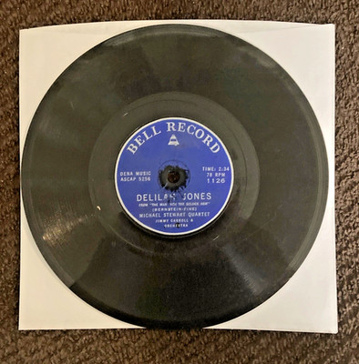Vintage Jimmy Carroll & Orchestra 78 7  Record Delilah Jones & Man In The Gray..