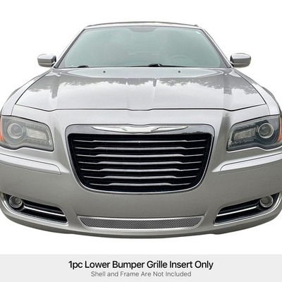 Fits 2011-2014 Chrysler 300/300C Bumper Stainless Chrome Mesh
