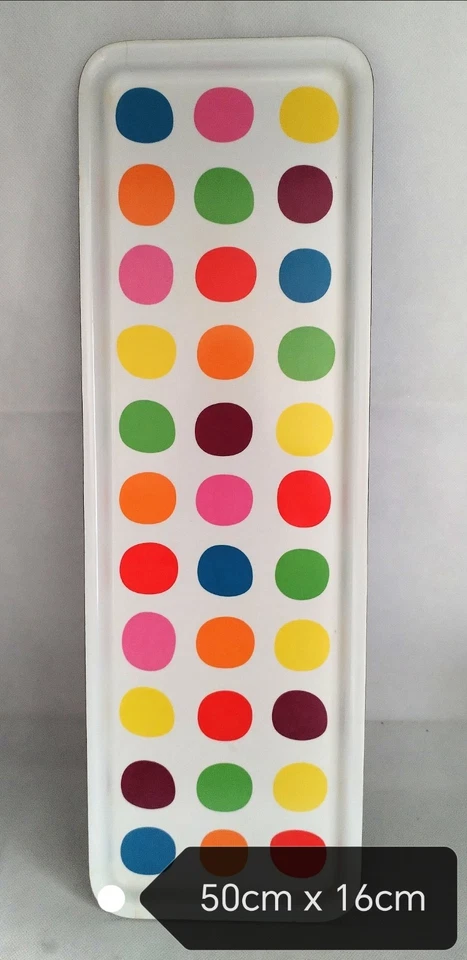 Ikea Barbar Multicoloured Polka Dot Serving Tray Melamine Vintage - Image 2 of 4