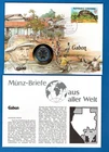 STAMPS & COINS COVERS-50 francs  (1980) Gabon, 1985, Philswiss-**/#