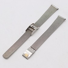 Genuine OMEGA 6020 30 Watch Mesh Bracelet Stainless Steel 12mm Ladies