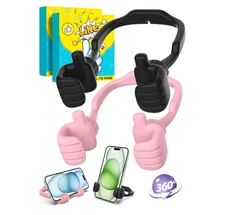 Cell Phone Stand: 2 Pack Adjustable Thumbs Up Desk Holder,
