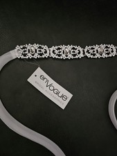 En Vogue Bride Prom Rhinestone Belt Sash BT1381 - IV/SV NWT One Size O/S $144