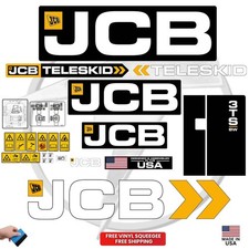 Fits JCB 3TS - 8W Decal Kit Skid Steer Stickers - Free Shipping