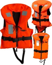 Gilet De Sauvetage Haute Visibilité TWF 100N Aide À La Flottabilité + Sifflet