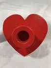 Vintage Swedish Heart Wood Candle Holder