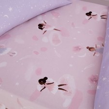 Image of Catherine Lansfield Dancing Fairies Fitted Sheet Pink