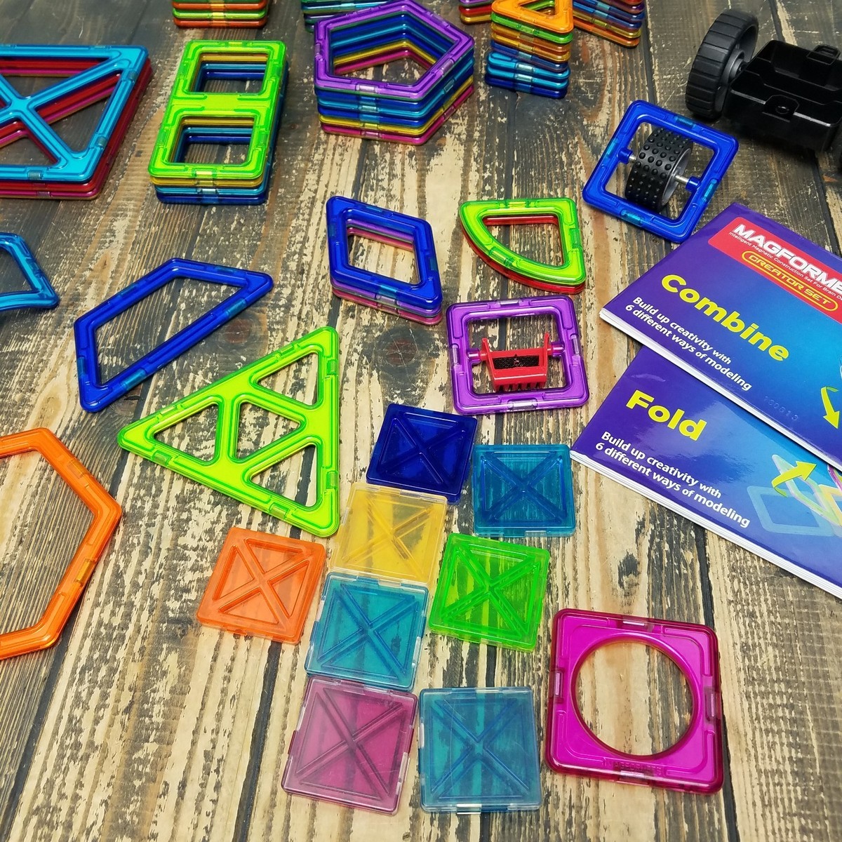 Lot of 150 Magformers Pieces Magnetic Building Mixed LOT with