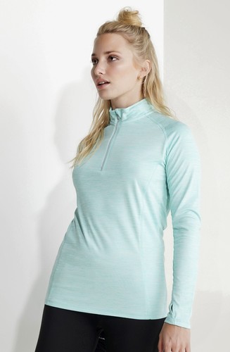 Camisa funcional de mujer cuello transpirable manga larga talla S-XXL - Imagen 2 de 14